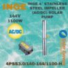 INGE 4" STAINLESS STEEL IMPELLER(AC/DC) SOLAR PUMP (4PSS3.0/140-144/1100-H)  1100W