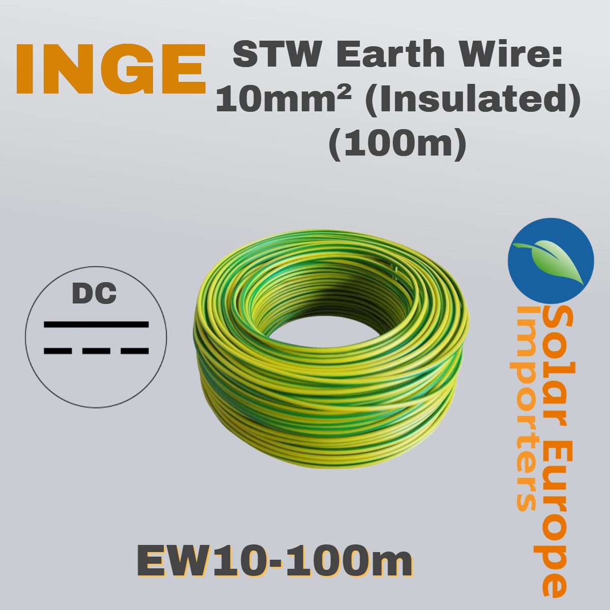 STW Earth Wire 10mm Insulated 100m EW10 100m Solar Europe stw-earth-wire-10mm-insulated-100m-ew10-100m-solar-europe