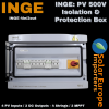 INGE: PV 500V Isolation & Protection Box: 4 PV Inputs / 2 DC Outputs - 4 Strings / 2 MPPT (18 Way Box) (INGE-4in/2out)