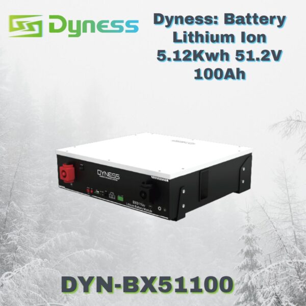 Dyness: Battery Lithium Ion 5.12KWH 51.2V 100Ah (1C Upgrade) (DYN-BX51100-1C)