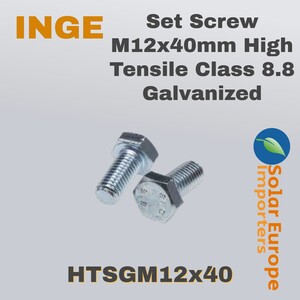 Set Screw M12x40mm High Tensile Class 8.8 Galvanized (HTSGM12x40)