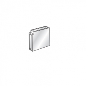 Trunking: Steel 90 Degree Vertical Flat Bend Black Single