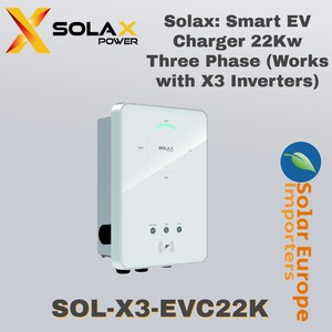 Solax: Smart EV Charger 22Kw Three Phase (SOL-X3-EVC22K)