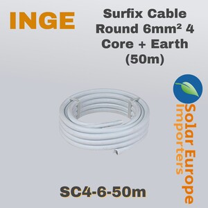 Surfix Cable Round 6mm² 4 Core + Earth (50m) (SC4-6-50m)