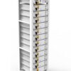 Deye: High Voltage Battery 3U-Rack (12 x HV Batteries & 1 x HV Cluster Control Box) (3U-HRACK) - Image 3