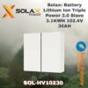 Solax: Battery Lithium Ion Triple Power 3.0 Slave 3.1KWH 102.4V 30AH (SOL-HV10230)