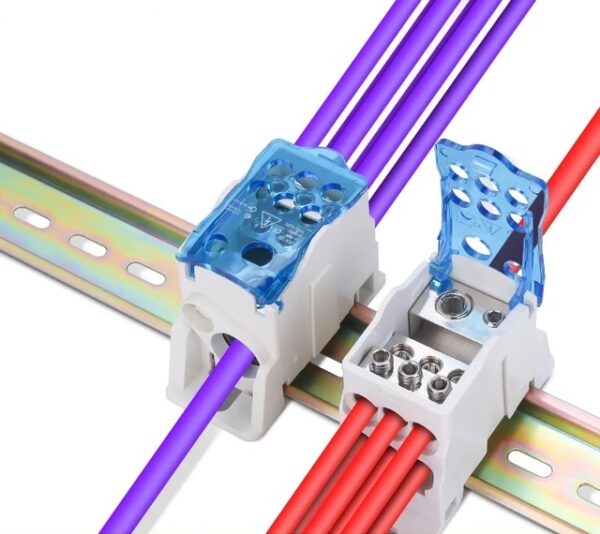 Etek: DIN Rail Terminal Junction Box 1-Input 6-Output 690V AC/DC 160A (UKK/160A) - Image 2