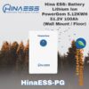 Hina ESS: Battery Lithium Ion PowerGem 5.12KWH 51.2V 100Ah (HinaESS-PG)