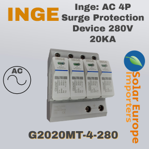 Inge: AC 4P Surge Protection Device 280V 20KA (G2020MT-4-280)